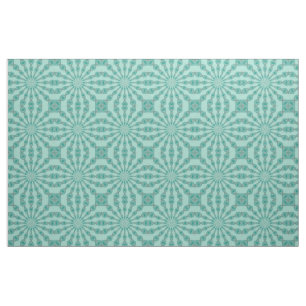 Tissu Yukka Green et une pointe de kaléidoscope rose