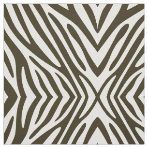 Tissu Zèbre de neutre de moka de Café