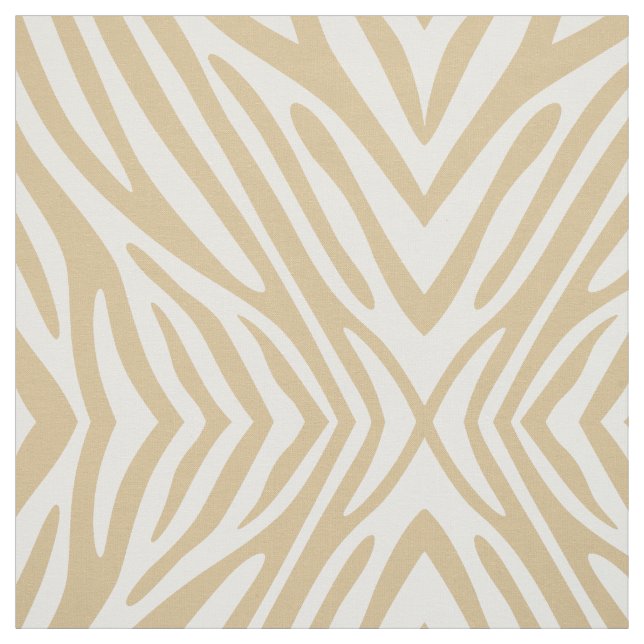 Tissu Zèbre neutre blond (Échantillon)