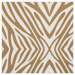 Tissu Zèbre neutre en sucre Brown