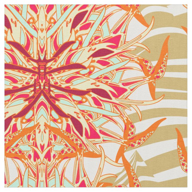 Tissu Zèbre tropical (Fermer)