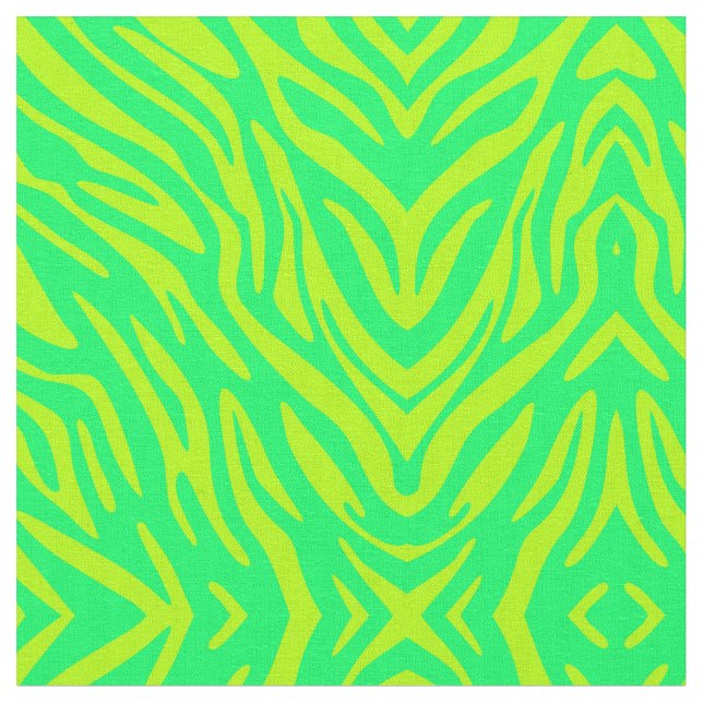 Tissu Zèbre vert Abstrait (Fermer)