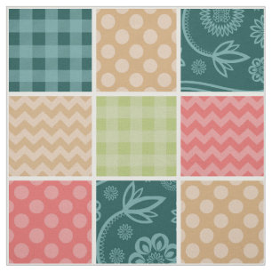 Tissu Zigzag, Chevron, En vichy, Pois, Patchwork