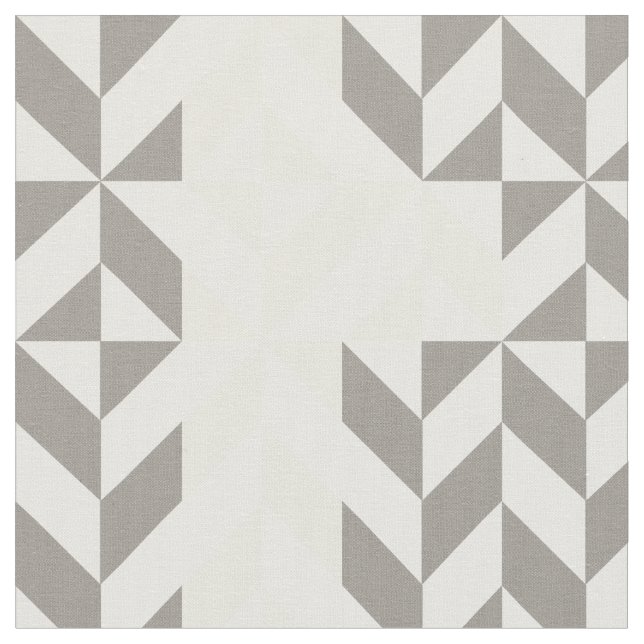 Tissu ZigZag géométrique jaune et argent (Fermer)