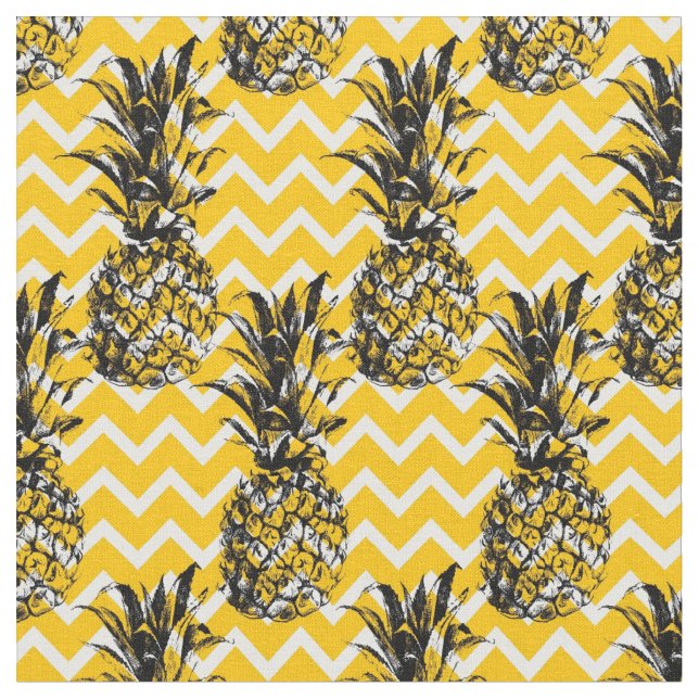 Tissu Zigzags d'ananas (Fermer)