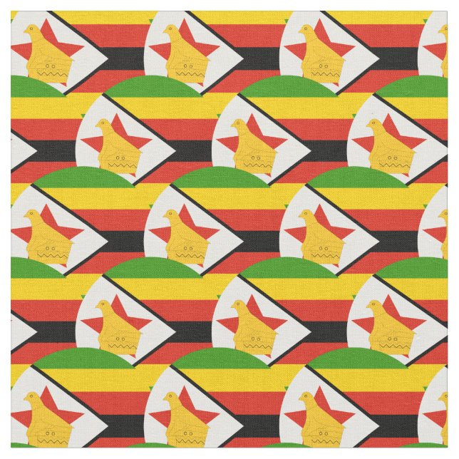 Tissu Zimbabwe Flag & Zimbabwe Trendy Fabric (Fermer)