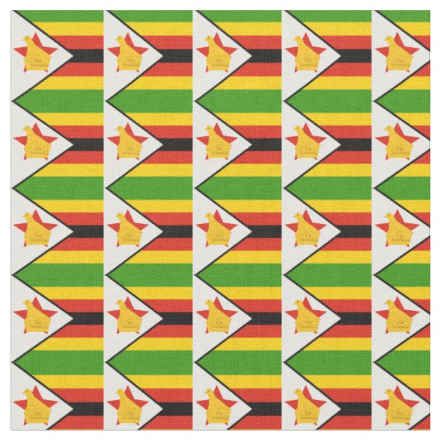 Tissu Zimbabwe Flag & Zimbabwe Trendy Fabric (Fermer)
