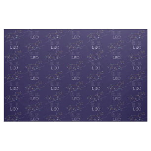 Tissu Zodiac Constellation Leo