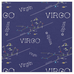 Tissu Zodiac Constellation Virgo