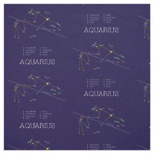 Tissu Zodiaque Aquarius