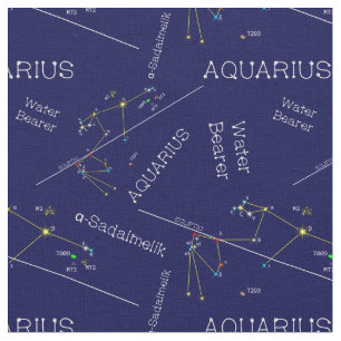 Tissu Zodiaque Aquarius