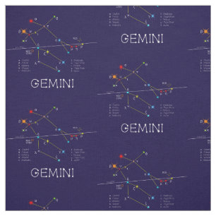 Tissu Zodiaque Gemini