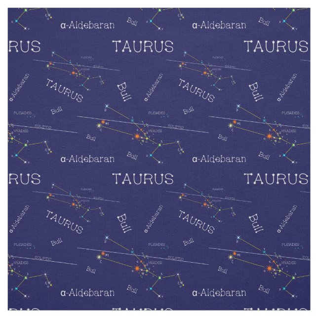 Tissu Zodiaque Taurus (Échantillon)
