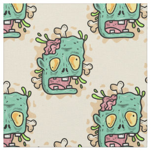 Tissu zombie d'halloween beige