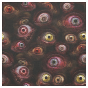 Tissu Zombie Eyeballs Déplaisant Motif des yeux humains