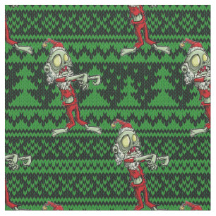 Tissu zombie xmas père Noël