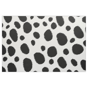 Tissu Zones de guépard noir Motif sans couture