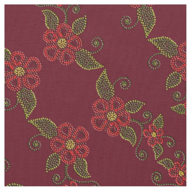Tissus perlants indigènes d'art de tissu d'art de (Fermer)