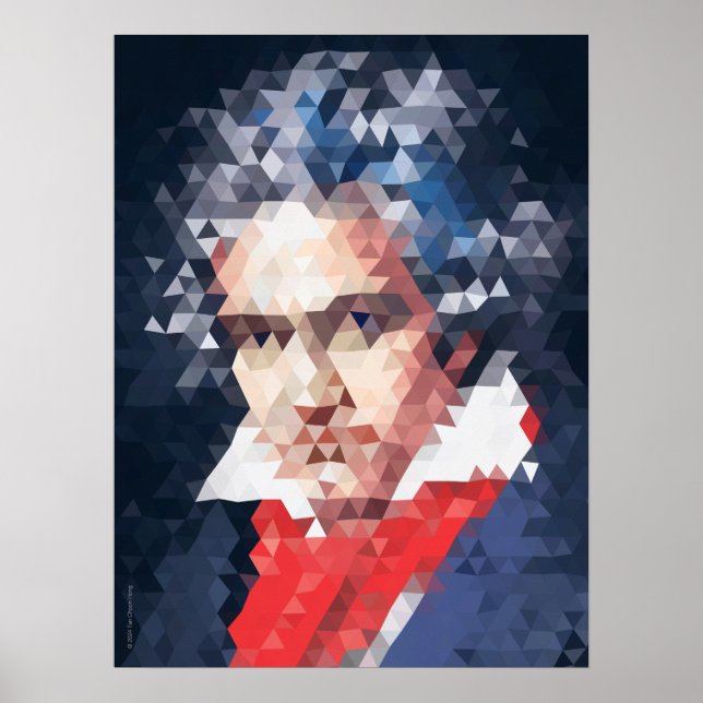 Titans of Music : Poster Beethoven (Bas poly) (Devant)