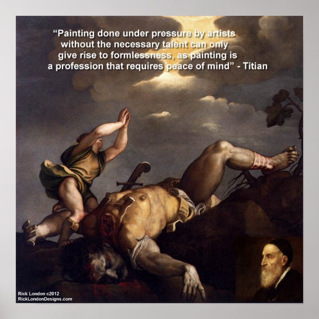 Titien David et Goliath et Affiche de citation (Devant)
