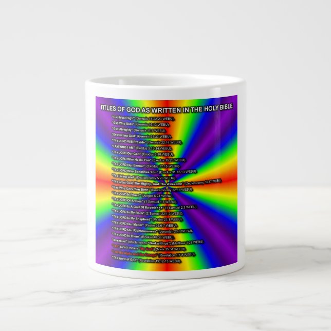 Titles Of God Mug (Devant)
