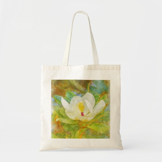 Titre Aquarelle Magnolia Bloom Sac fourre-tout (Devant)