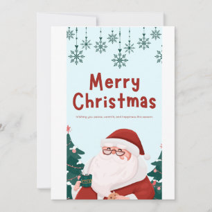 Titre : Carte de vœux 3D Santa Noël joyeux