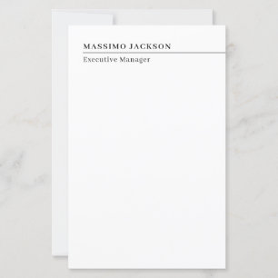 Titre de nom minimaliste moderne professionnel sim