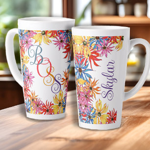 Titre du patron Nom illustré Floral Latte Mug