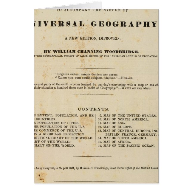 Titre Page Atlas moderne (Devant)