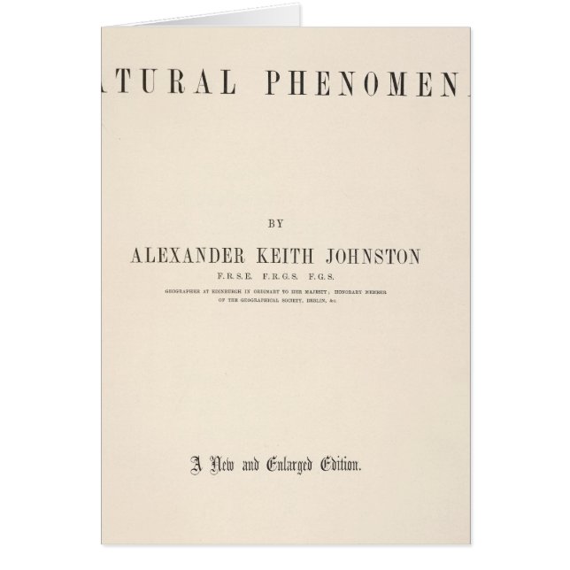 Titre Page atlas physique des phénomènes naturels (Devant)