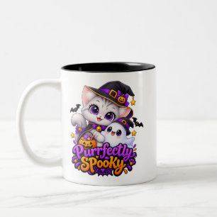 Titre : Parfaitement Effrayant – Mug Chat Hallowee