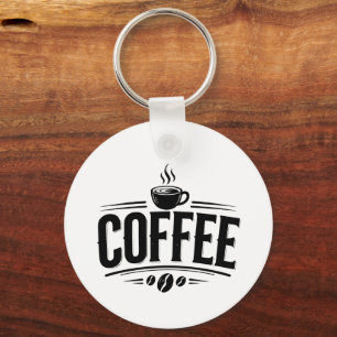 Titre : Porte-clés Café Vintage pour Amoureux de C