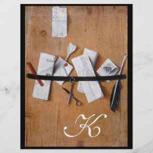 TITULAIRE DE LETTRE EN BOIS MONOGRAM brun noir