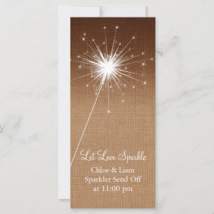 Titulaire Ombre Burlap Sparkler