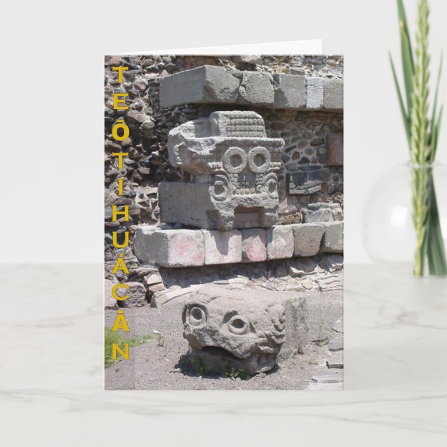 Tláloc, Teōtihuácān, Mexique - carte (Devant)