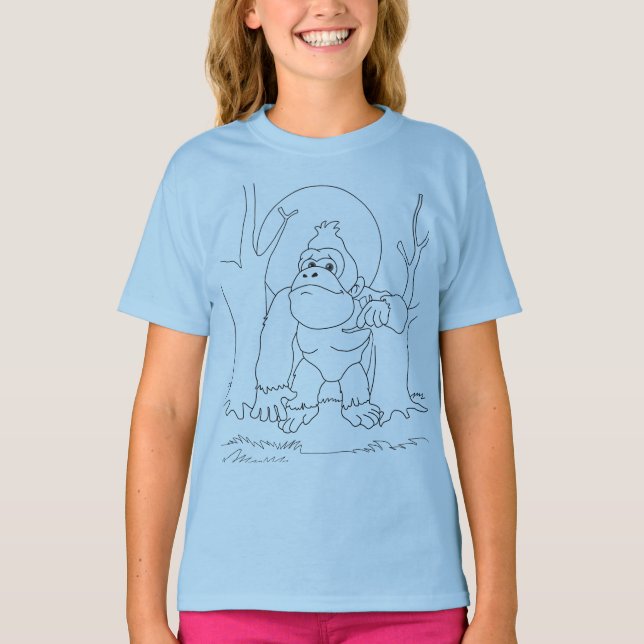 TLM : Gary le T-shirt Gorrilla (Transparent) (Devant)