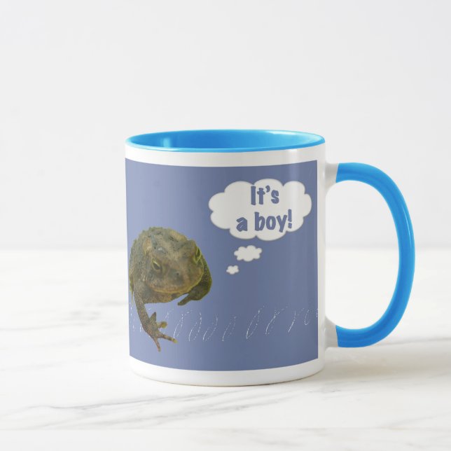 Toad C'est un garçon ! Nouveau bébé Mug (Droite)