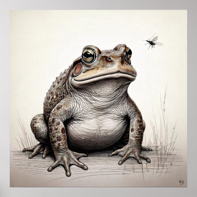 Toad en canne - Impression d'art (Devant)