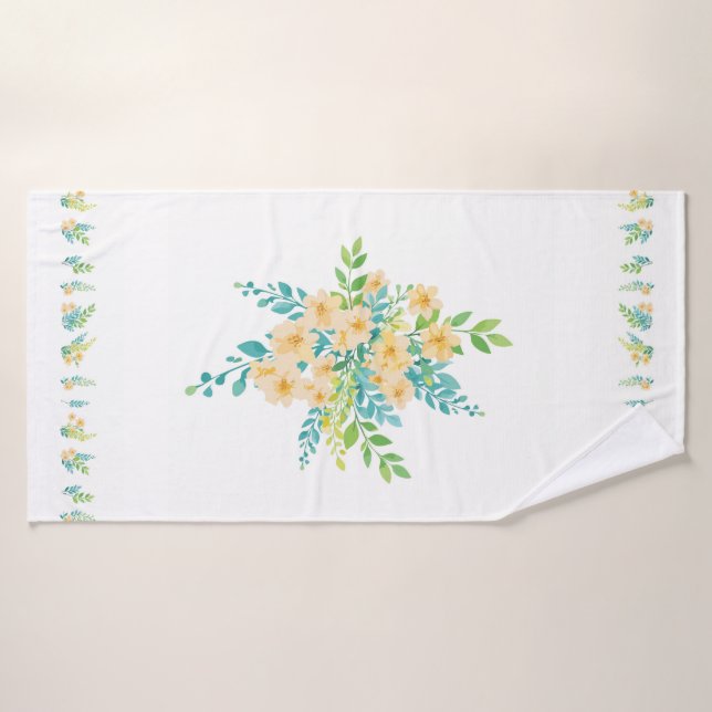 Toalla de baño "Flores del campo" (Serviette de bain)