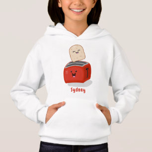 Toast de Cute kawaii et dessin animé de grille-pai