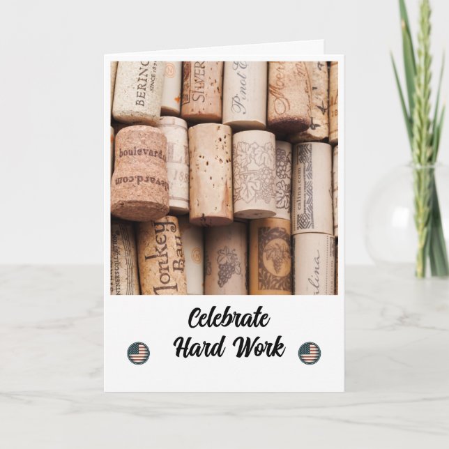 Toast to Your Hard Work - Carte de jour de travail (Devant)
