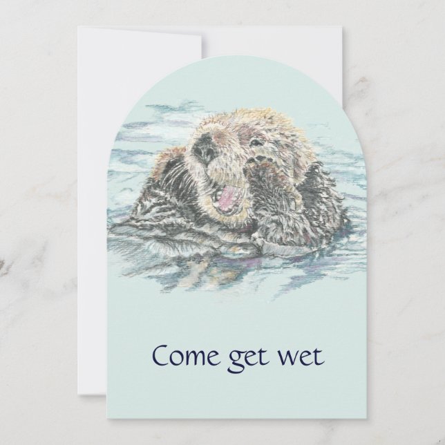 toboggan, parc aquatique Invitation de fête d'anni (Devant)