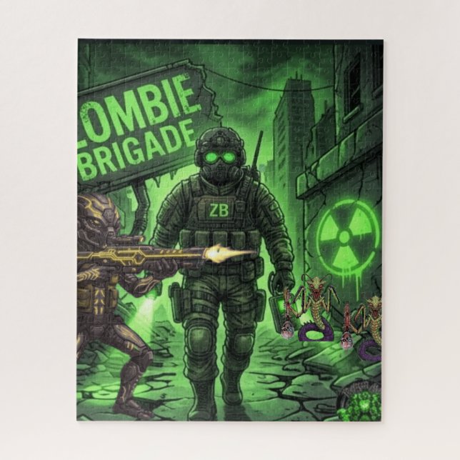 TOCOCLAWS "Brigade Zombie" Puzzle Tactique Néon (Vertical)