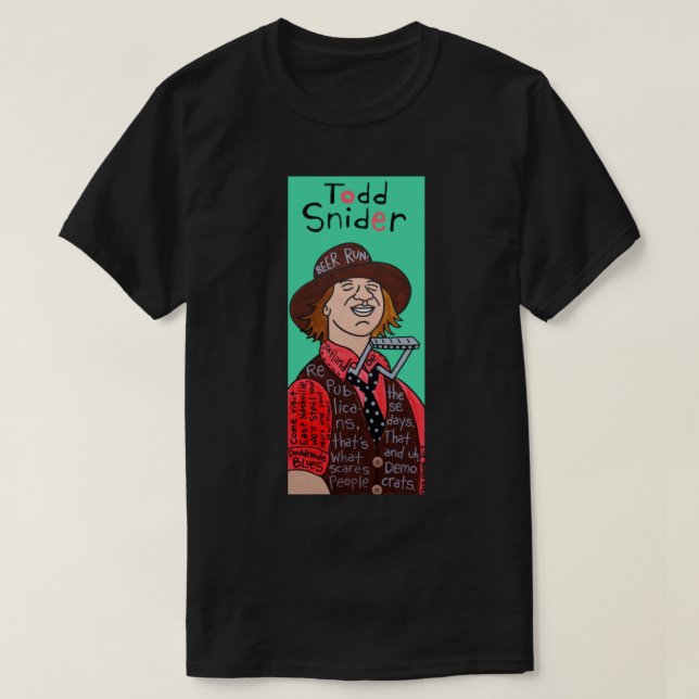 Todd Snider Pop Folk Art Classic T-Shirt (Design devant)