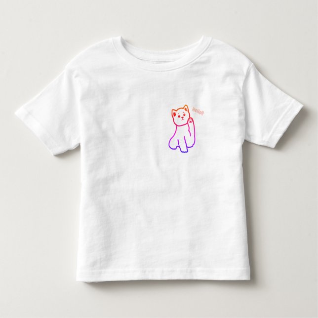 Toddler Fine Jersey T-Shirt Hello Catty (Devant)