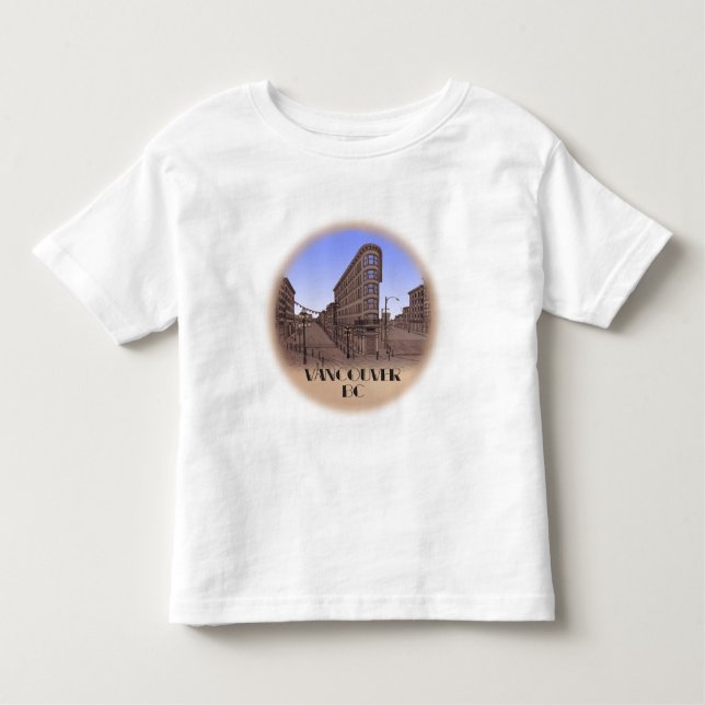 Toddler Vancouver Souvenir T-shirt Gastown Shirt (Devant)