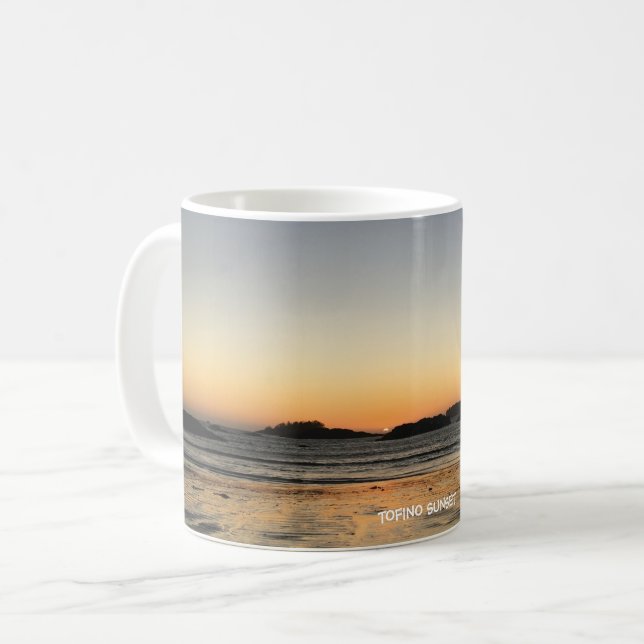 Tofino, C.-B. - Coucher de soleil en octobre Mug d (Devant gauche)