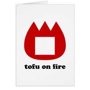 📛 tofu sur la carte de voeux incendie