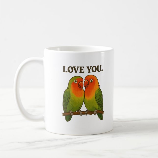 Together Forever Lovebirds - Mugs & Cups (Gauche)